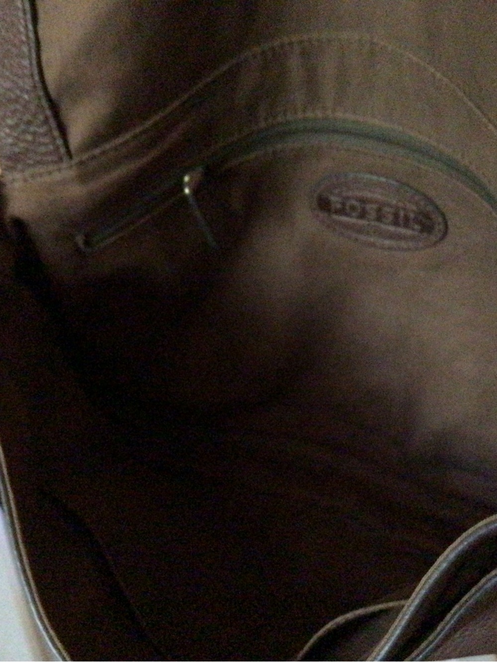 Fossil / Preston Espresso Pebbled Leather Crossbody Bag with Gold Hardware - Picture 5 of 12